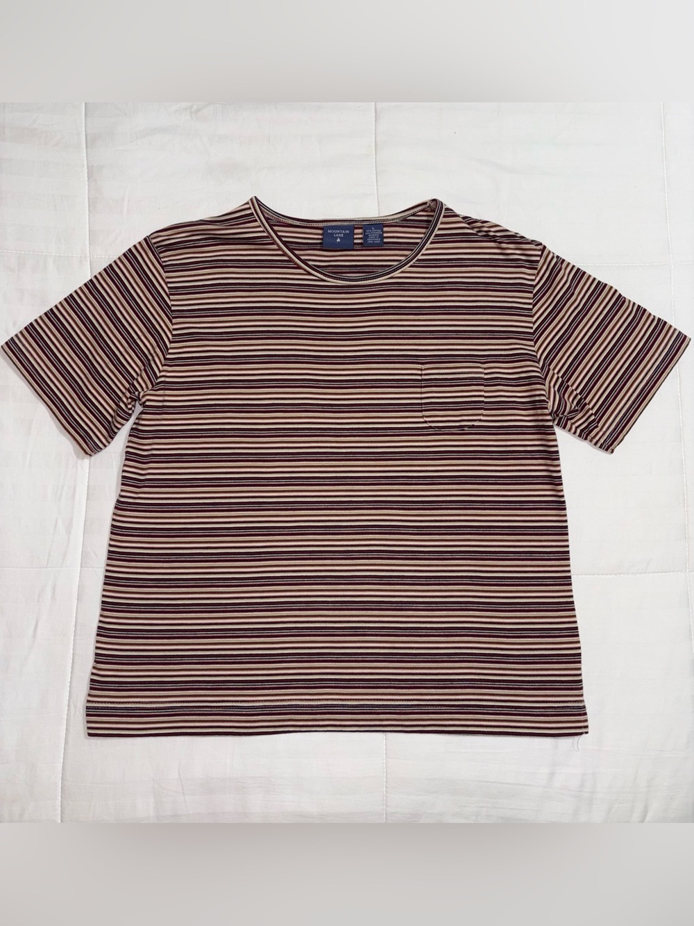 Mountain Lake Women’s Large Striped Top Vintage 90s Casual Wear